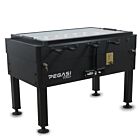 Voetbaltafel Pegasi | Forza Premium Black | Glasplaat | Muntinworp