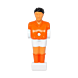 Voetbaltafel poppetje Pegasi | Oranje-wit | 12.7
