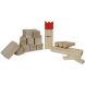 Kubb Viking Original Rode Koning rubberhout