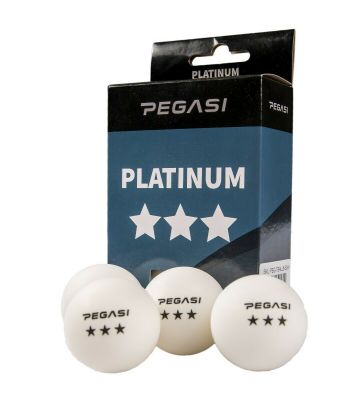 Pegasi 3 ster pingpong ballen 6st. Wit