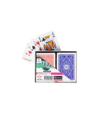 2 sets speelkaarten in kunststof doosje