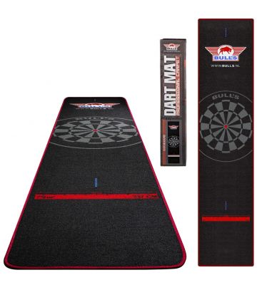 Bulls dart mat 300x65 cm rood