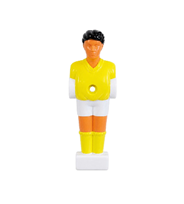 Voetbaltafel poppetje Pegasi | Geel-wit | 12.7