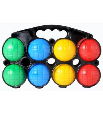 Jeu de boule set - 8 plastic ballen