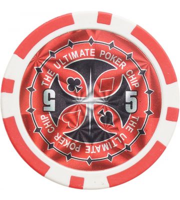 Ultimate pokerchip 11.5g - Value 5 - 25st.