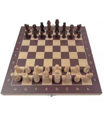 Pegasi 3-in-1 Houten Bordspel – Schaken, Dammen & Backgammon