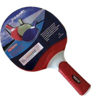 Pegasi outdoor tafeltennisbatje Red