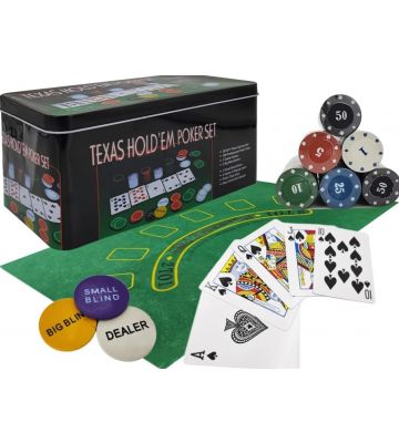 Pegasi pokerset 200 chips in blik 