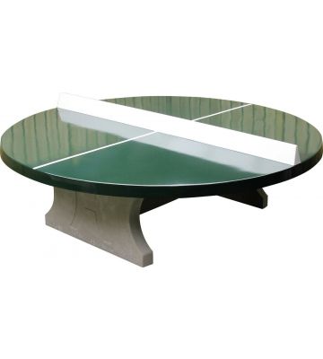 Betonnen Tafeltennistafel Groen Rond