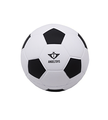 Mini voetbal soft foam zwart-wit