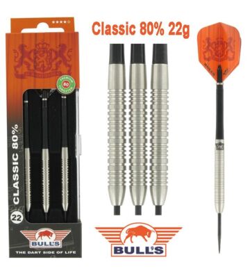 Bull's Classic 80% dartpijlen set 22gr. 