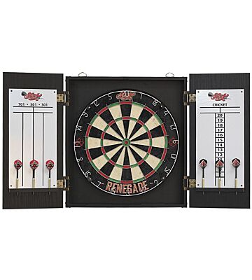Renegate dartbord cabinet set Shot