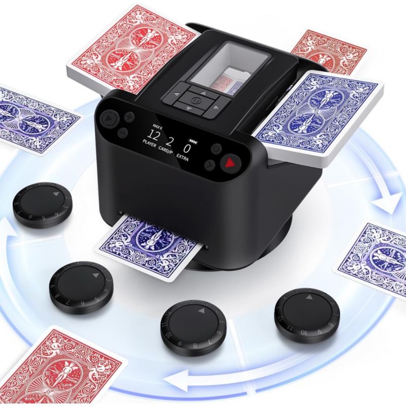 2 in 1 Automatische kaartenschudder en dealer 