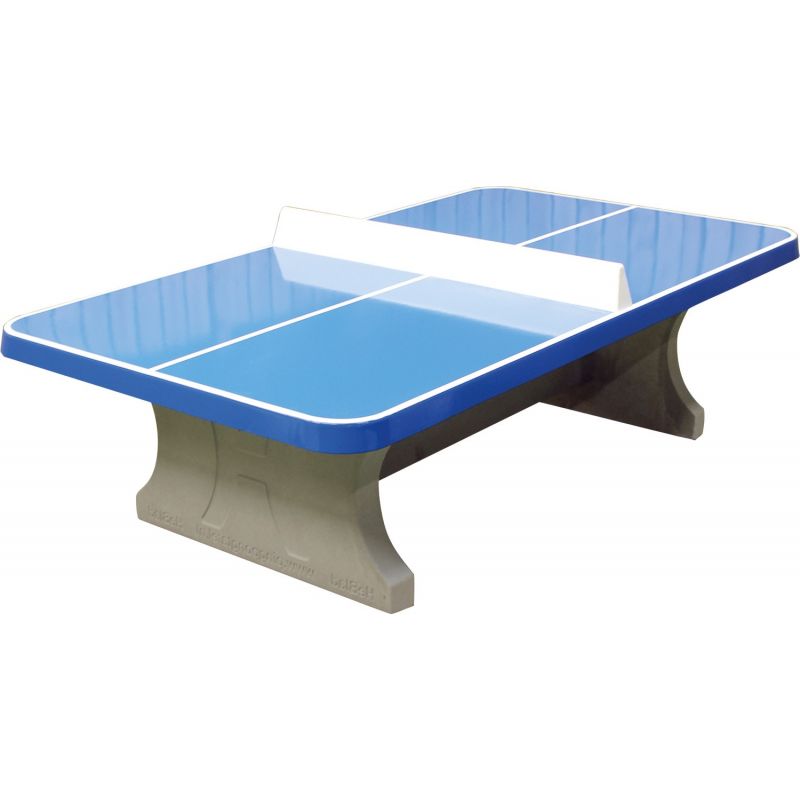 Betonnen Tafeltennistafel Blauw afgerond