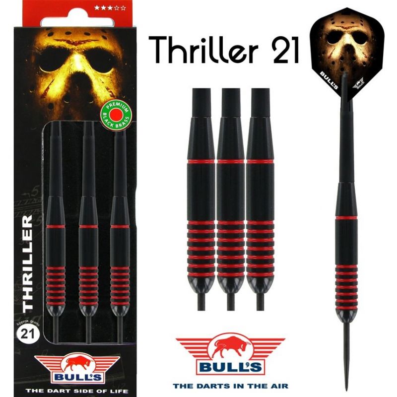 Bull's Thriller dartpijlen set 21gr. Brass