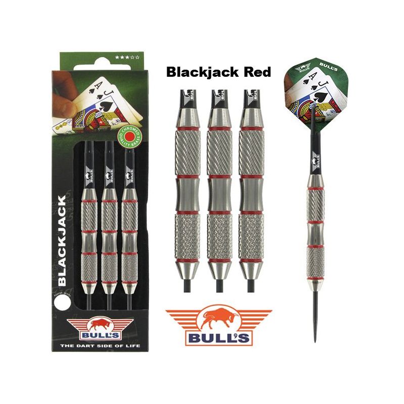 Bull's Blackjack dartpijlen set 21gr. Red