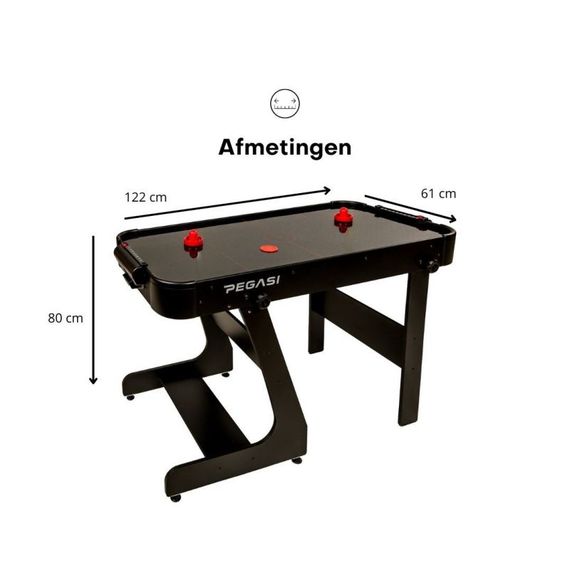2e kans | Pegasi airhockeytafel Airstream 4ft inklapbaar