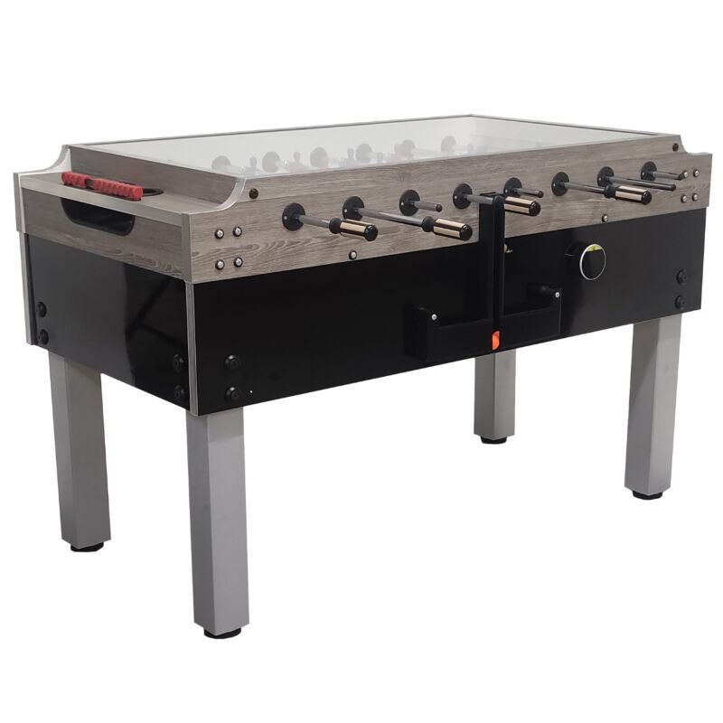 Voetbaltafel Garlando | Olympic Silver | Cashless Payment | Glasplaat