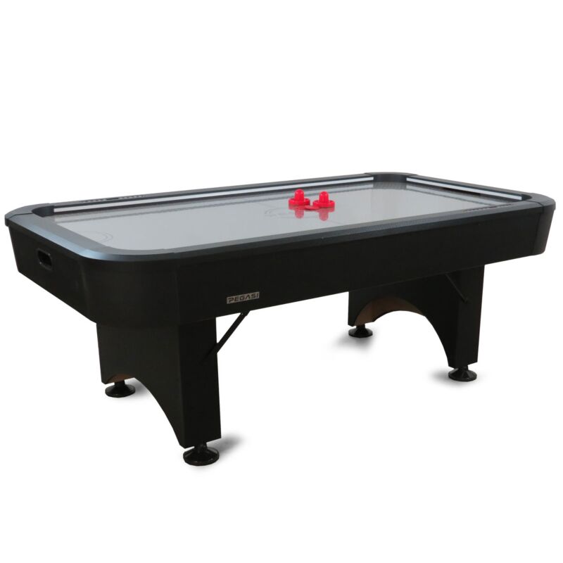 Pegasi airhockeytafel Montreal Steel & Led 7ft