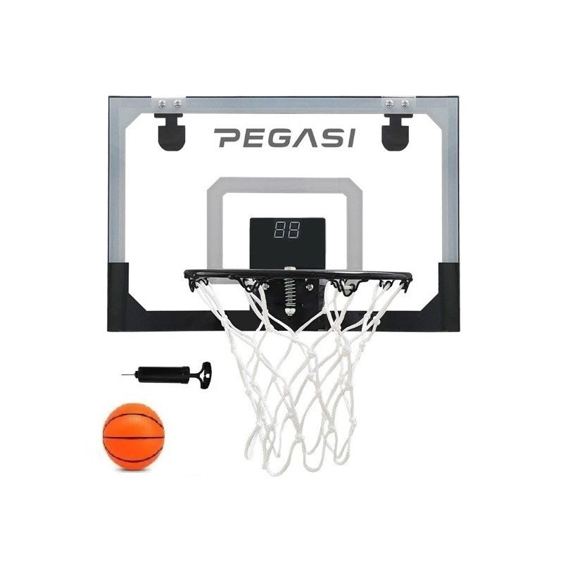 Pegasi mini basketbalbord deur Led 45x30cm