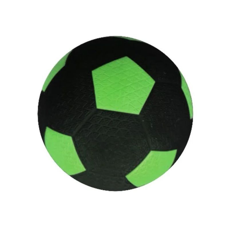 Rubberen straatvoetbal | maat 5 | groen-zwart