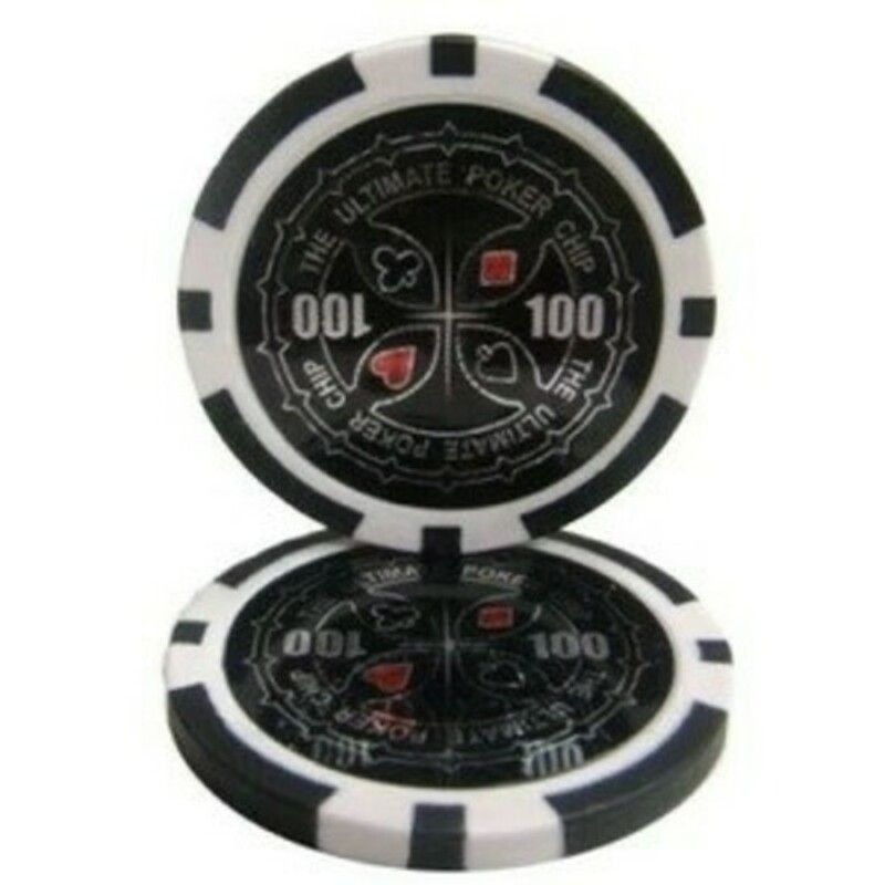 Ultimate pokerchip 11.5g - Value 100 - 25st.