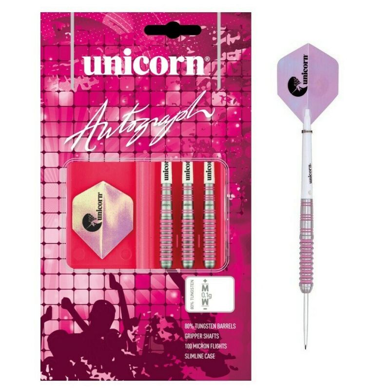 Unicorn Autograph Pink 80% dartpijlen set 22g