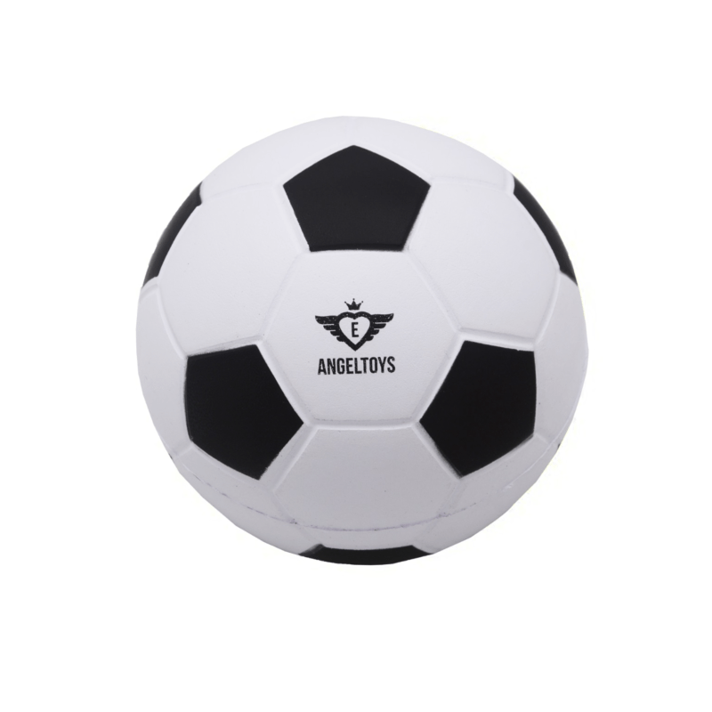 Mini voetbal soft foam zwart-wit
