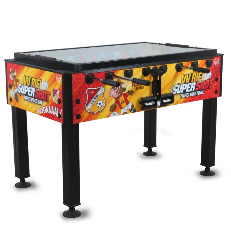 Bedrukte  Voetbaltafel Pegasi | Forza Black | Glasplaat